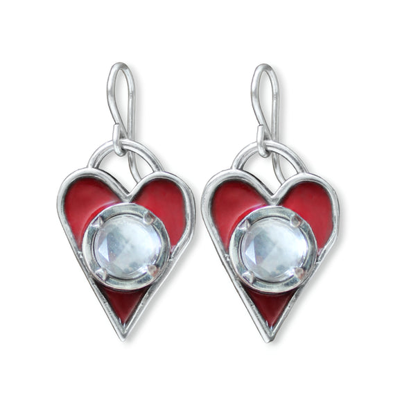 Amazon.com: VONALA Double Heart Earrings for Women Sterling Silver Heart  Dangle Earrings Birthday Gifts Mother's Day: Clothing, Shoes & Jewelry